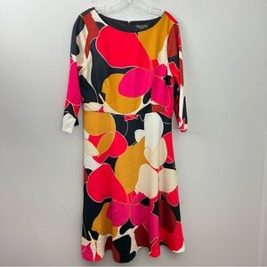 Tracee Ellis Ross Retro Floral Midi Dress 70s